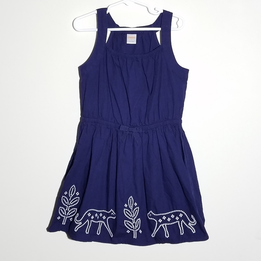 Gymboree Cat Embroidered Dress 6